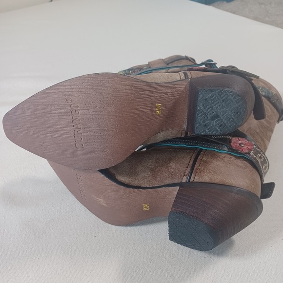 Durango Crush Western Pointed Toe Cowgirl 12" Accessory Harness Buckle Boots 8M - Picture 5 of 12